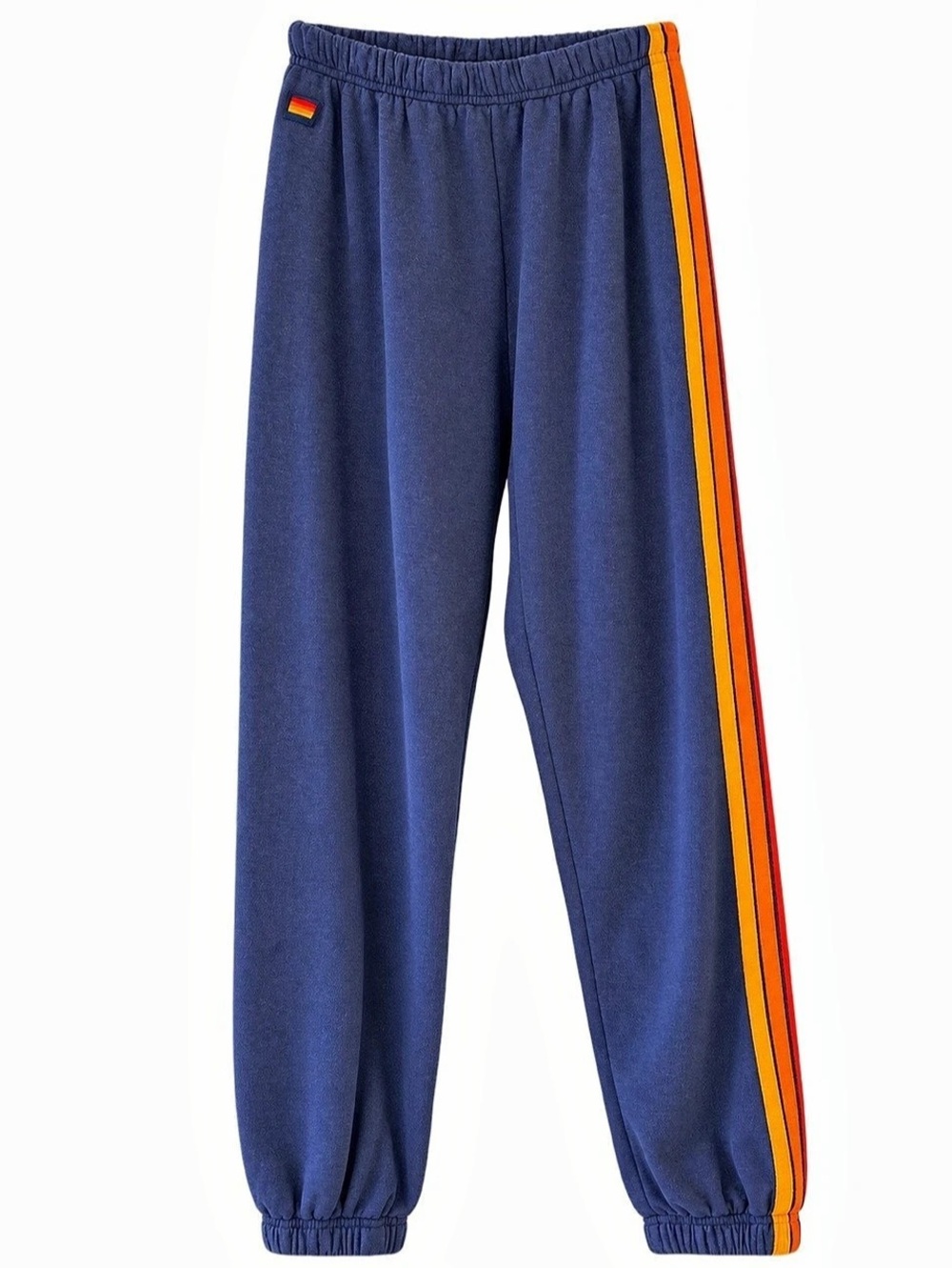Aviator Nation 5 Stripe Sweatpants Blue & Orange